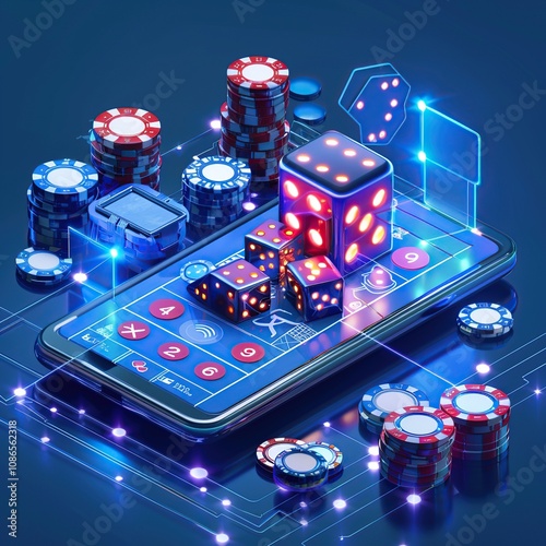 Creative Concept Illustration of Super Advanced Technology User Interface Design