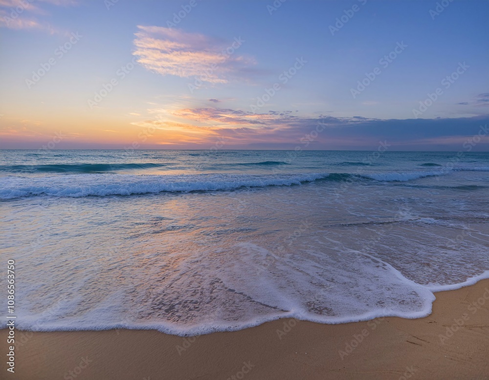 Fototapeta premium sunset over the beach