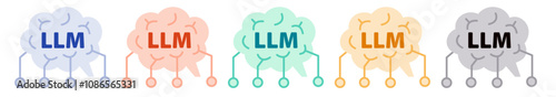 LLMフラットデザインセット	