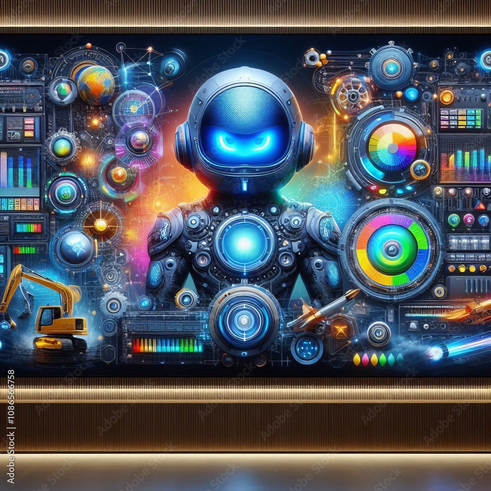 Obraz premium Smart LED Wall Panel ;