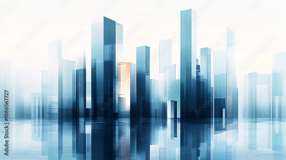 City silhouette, Abstract city skyline in sky, Abstract city background, panorama City silhouette, Abstract city skyline in sky, Abstract city background, panorama