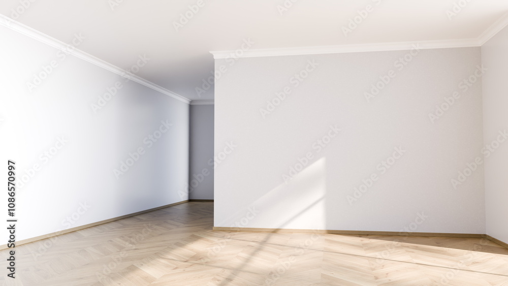 spacious, empty room featuring a light wooden floor and white walls. Natural light streams in from a window, highlighting the simplicity and potential of the space spacious, empty room featuring a light wooden floor and white walls. Natural light streams in from a window, highlighting the simplicity and potential of the space