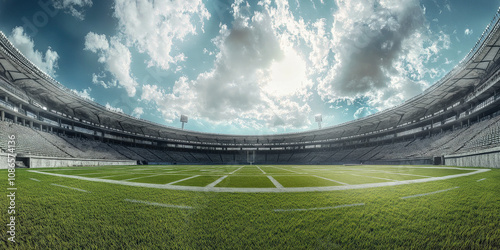 HDRI of an open-air sports stadium
