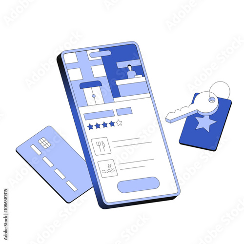 Hotel booking on the phone