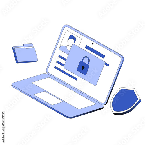 Data privacy and security on laptop