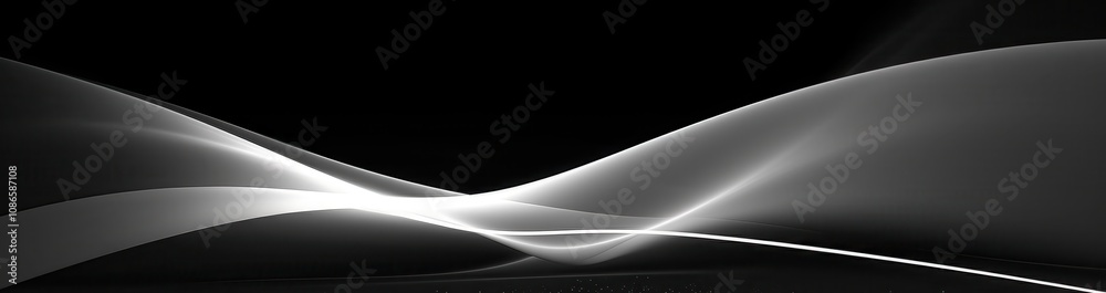 Abstract Black And White Wave Design Abstract Black And White Wave Design