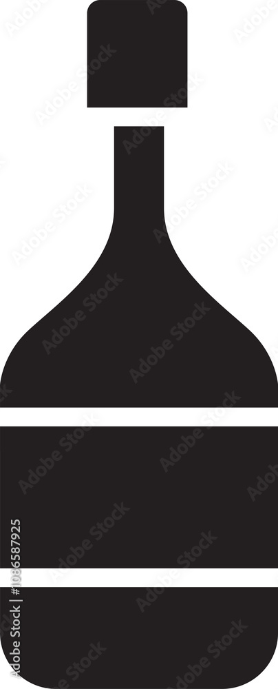 Alcohol Bottle Glyph Icon
Alcohol Bottle Glyph Icon