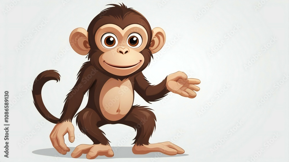 monkey on whithe background monkey on whithe background