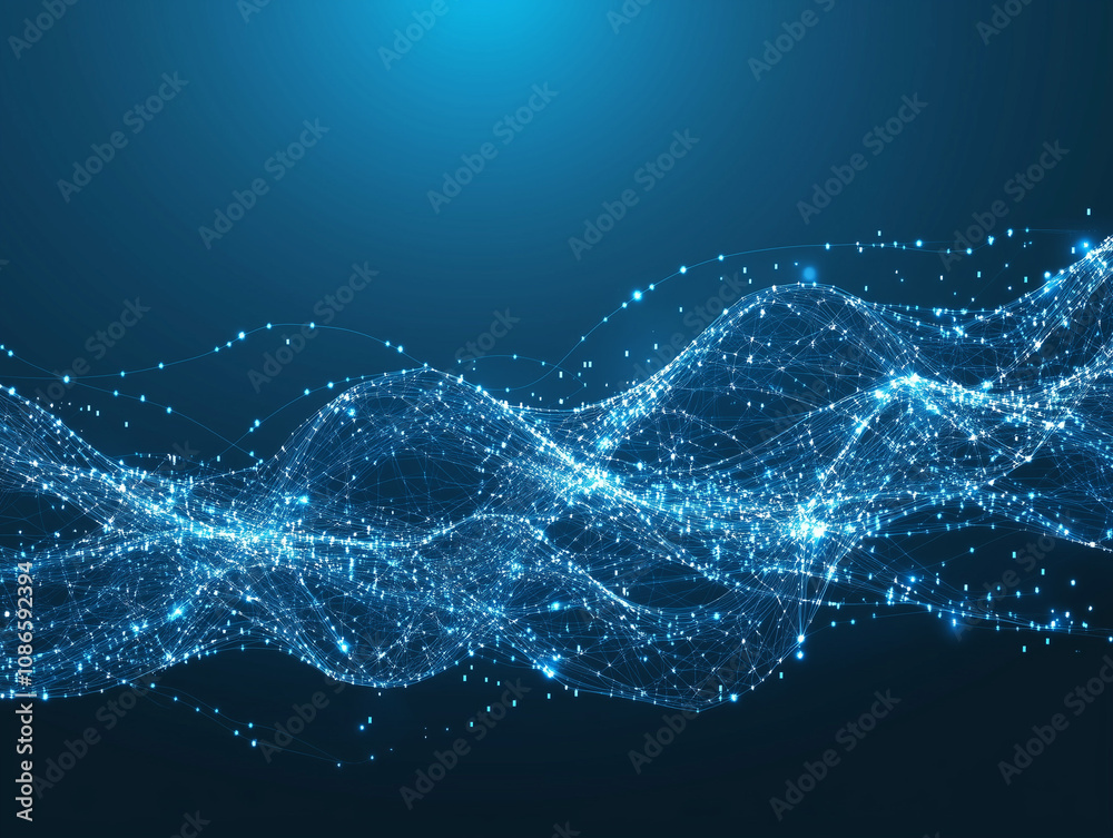 Abstract digital background of points and lines Abstract digital background of points and lines