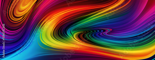 Wallpaper Mural abstract background with rainbow Torontodigital.ca