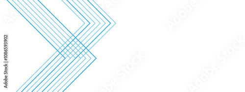 Abstract white and blue background with lines. Pattern design Space design concept Suit for business, corporate, institution. Creative geometric triangle shape.