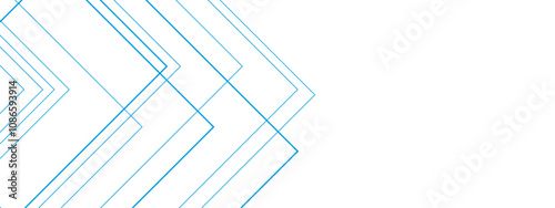 Abstract white and blue background with lines. Pattern design Space design concept Suit for business, corporate, institution. Creative geometric triangle shape.