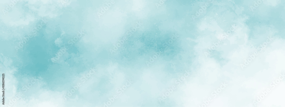 Abstract background with Clouds and Bright sky with white clouds. Blue sky with clouds and watercooler digital art painting. Background ethereal fog pastel blue with copy space Abstract background with Clouds and Bright sky with white clouds. Blue sky with clouds and watercooler digital art painting. Background ethereal fog pastel blue with copy space