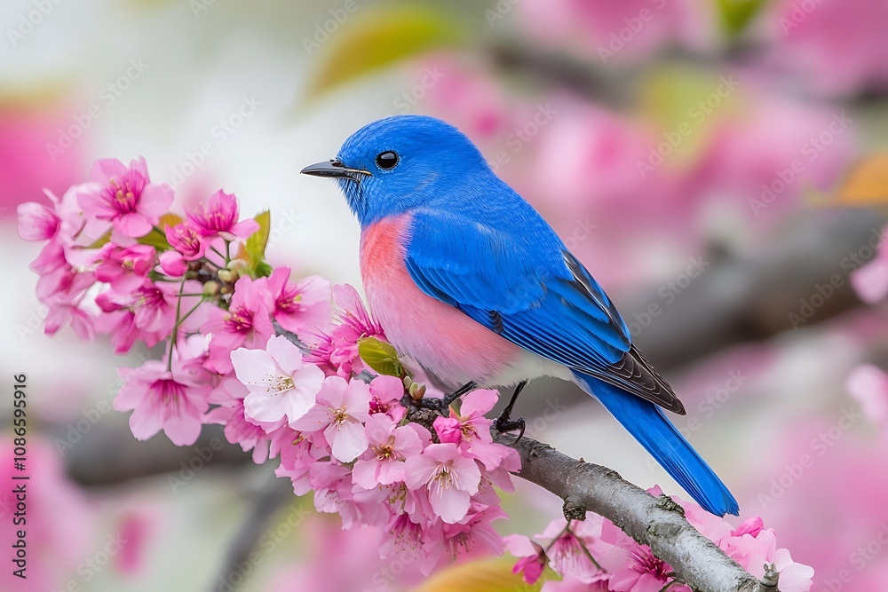 Obraz premium lilac breasted roller on a branch