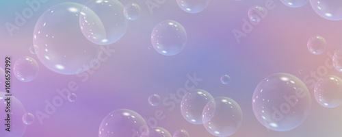 Wallpaper Mural Realistic soap vector bubbles png isolated on transparent background. The effect of falling and flying bubbles. Glass bubble effect.	
 Torontodigital.ca