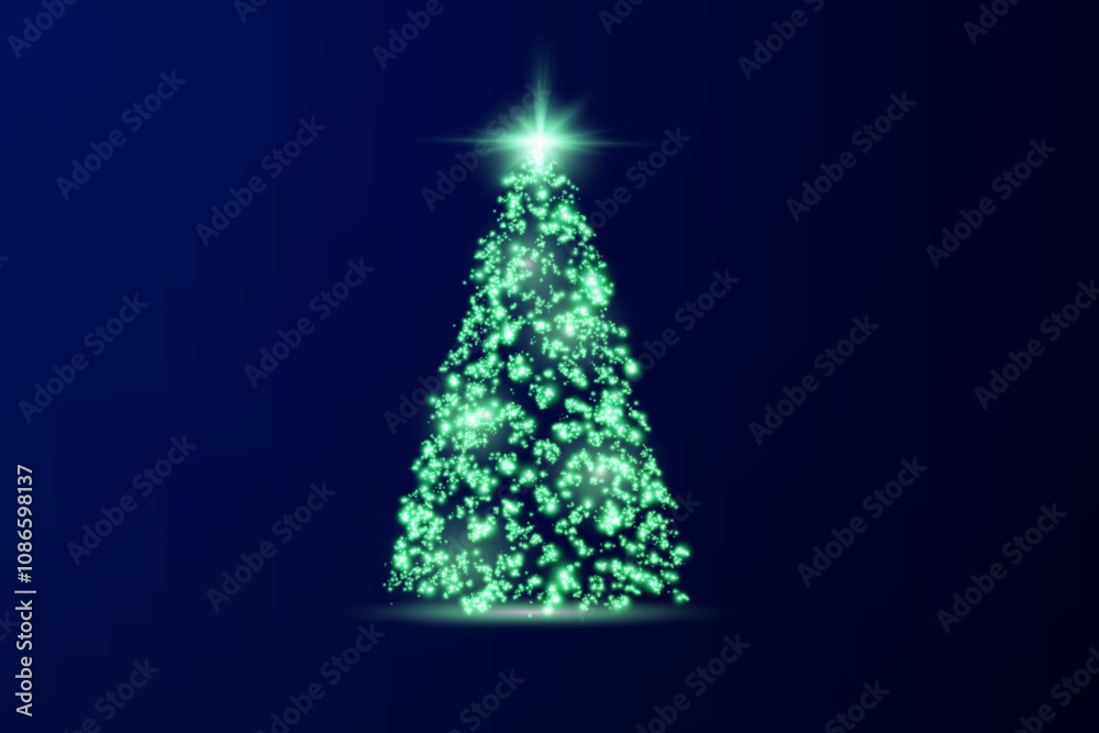 Realistic glowing Christmas trees. Sparkling lights in the form of a Christmas tree with bright shiny particles. Magical design for Christmas party, png. Realistic glowing Christmas trees. Sparkling lights in the form of a Christmas tree with bright shiny particles. Magical design for Christmas party, png.