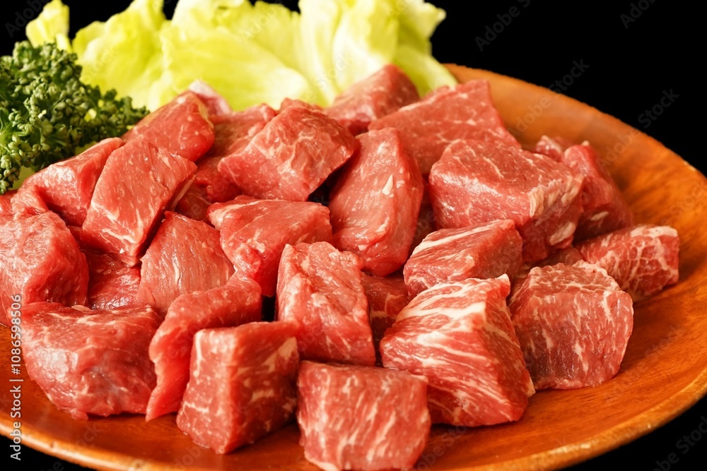 牛赤身肉ステーキ&サイコロステーキ 牛赤身肉ステーキ&サイコロステーキ