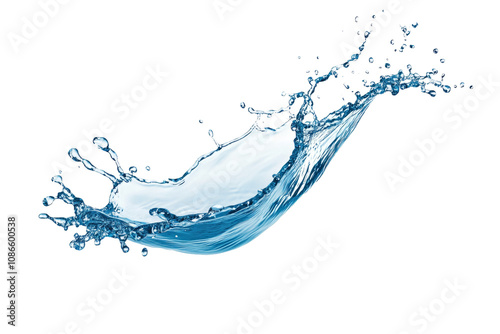 High-Quality PNG of Flowing water splash isolated – High Resolution