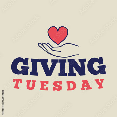Giving Tuesday vector illustration with icon