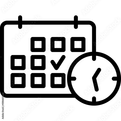 Schedule Line Icon