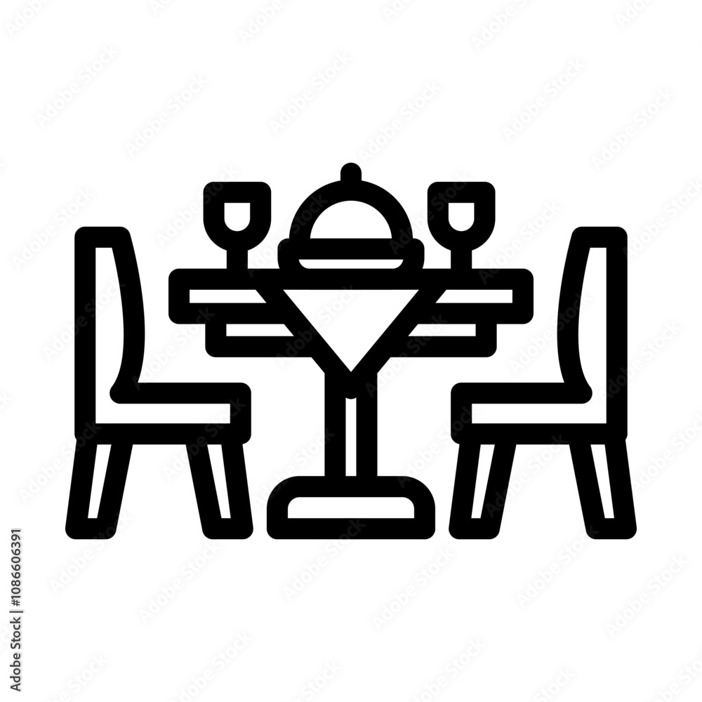 28 dining table line icon illustration vector graphic 28 dining table line icon illustration vector graphic