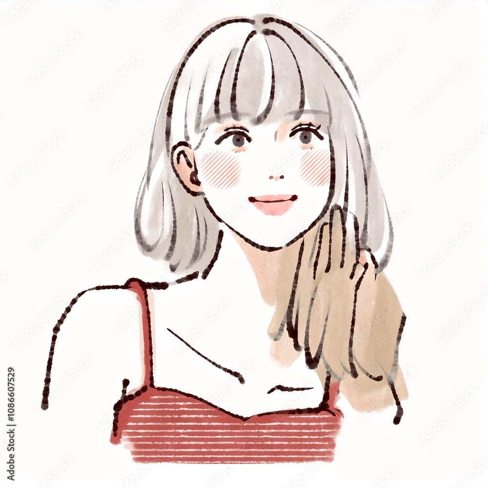 女性・女の子のイラスト素材 女性・女の子のイラスト素材