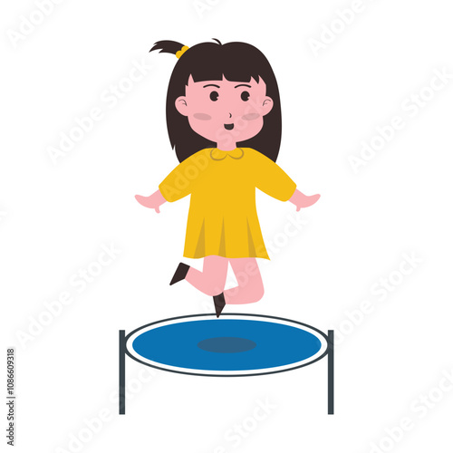 Child Playing Character Vector - 08