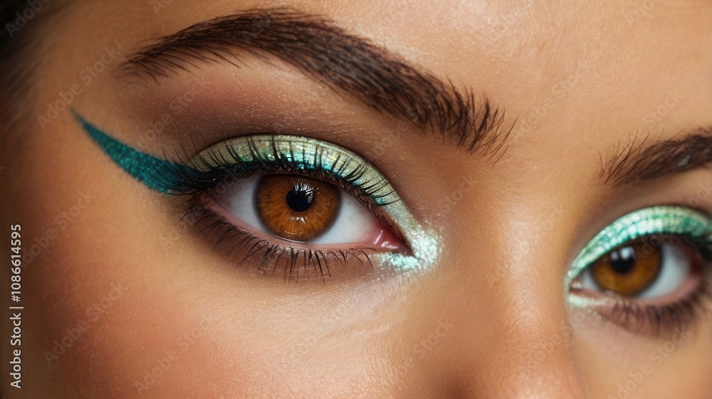 Obraz premium Colorful Eyeshadow Makeup