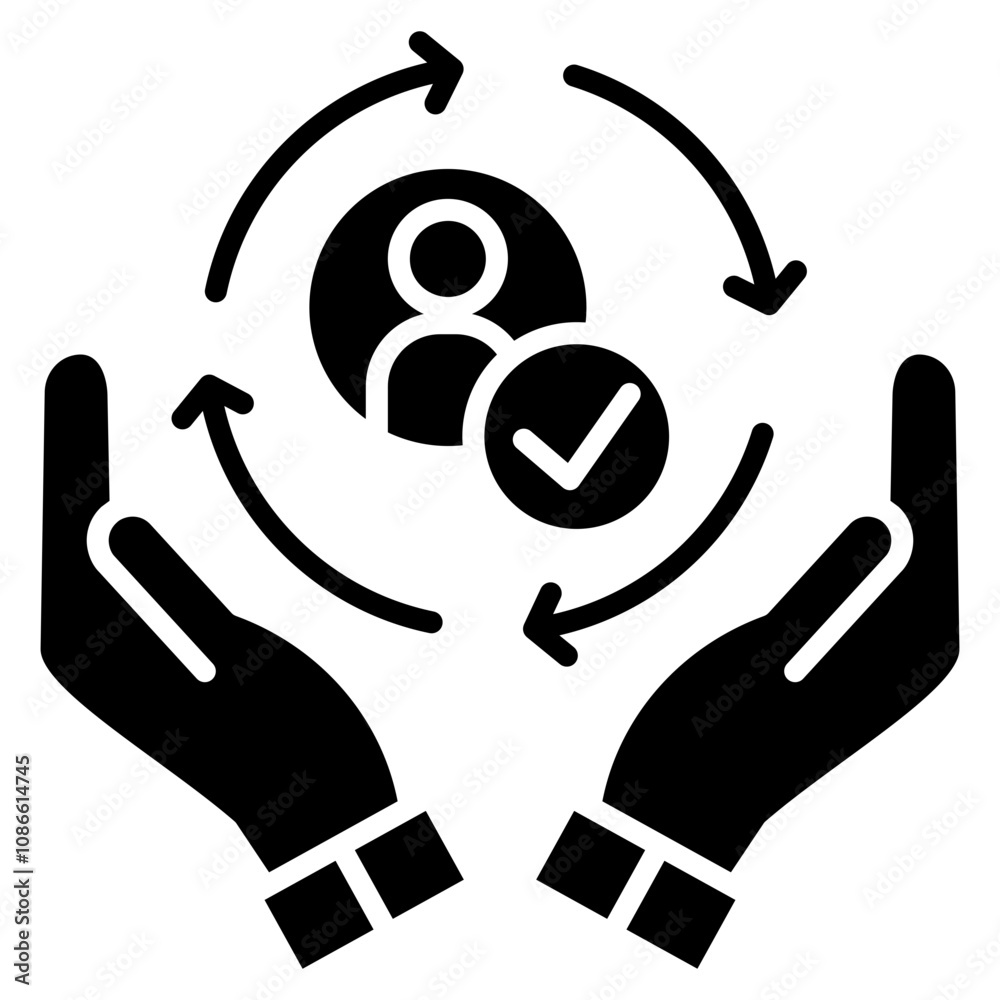 Customer Retention Icon Element For Design Customer Retention Icon Element For Design