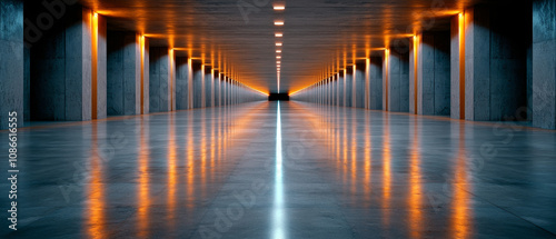 Wallpaper Mural Sleek Minimalist Parking Space with Embedded Lighting
 Torontodigital.ca