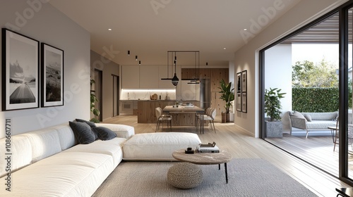 Timelessly elegant Scandinavian room with simple, stylish furniture and decor.