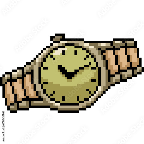 pixel art of expensive wrist watch