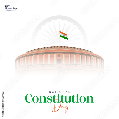 National Constitution Day and Constitution Day of India Social Media Post