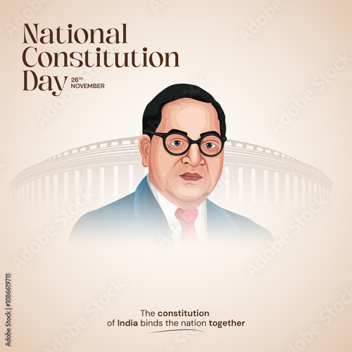 National Constitution Day and Constitution Day of India Social Media Post
