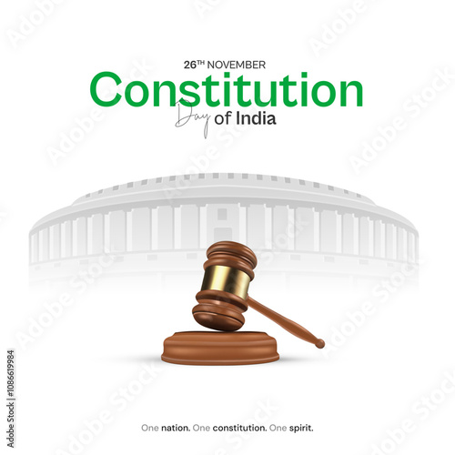 National Constitution Day and Constitution Day of India Social Media Post