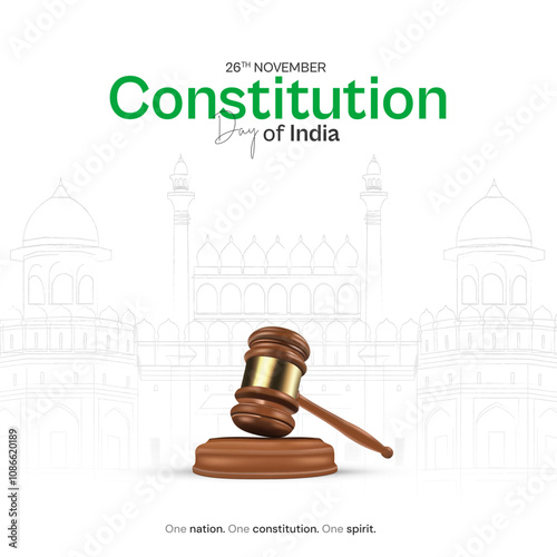 National Constitution Day and Constitution Day of India Social Media Post