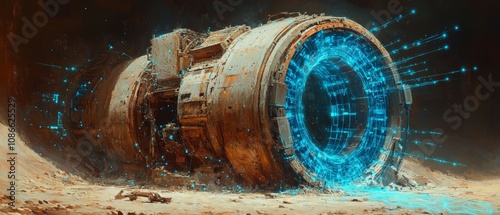 Wallpaper Mural Fragmenting Legacy, Digital Disruption in Traditional Industries Torontodigital.ca