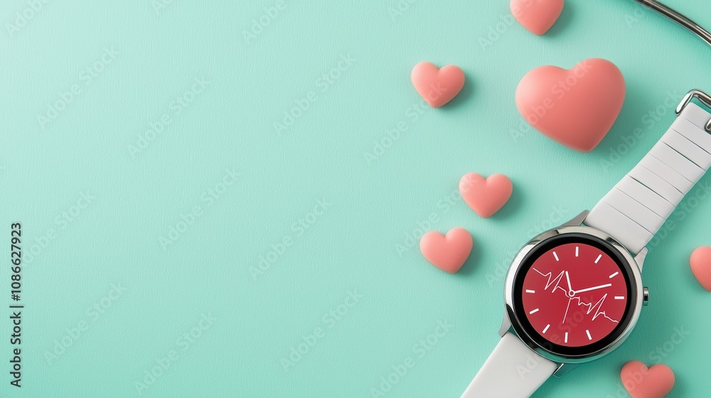 A close up shot of a smartwatch displays a heart rate monitor and other health metrics, highlighting the role of wearable technology in personal health management. A close up shot of a smartwatch displays a heart rate monitor and other health metrics, highlighting the role of wearable technology in personal health management.