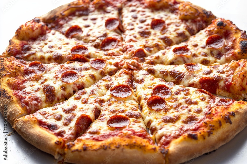 Delicious Pizza on Table Close Up Delicious Pizza on Table Close Up