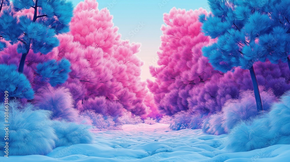 Fototapeta premium Bold and Vibrant Winter Vibe Background