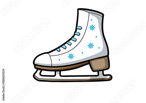 ice skates isolated on white