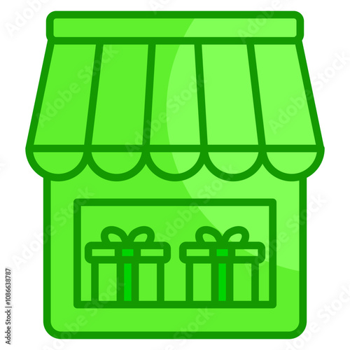 Store Window Display  Icon Element For Design