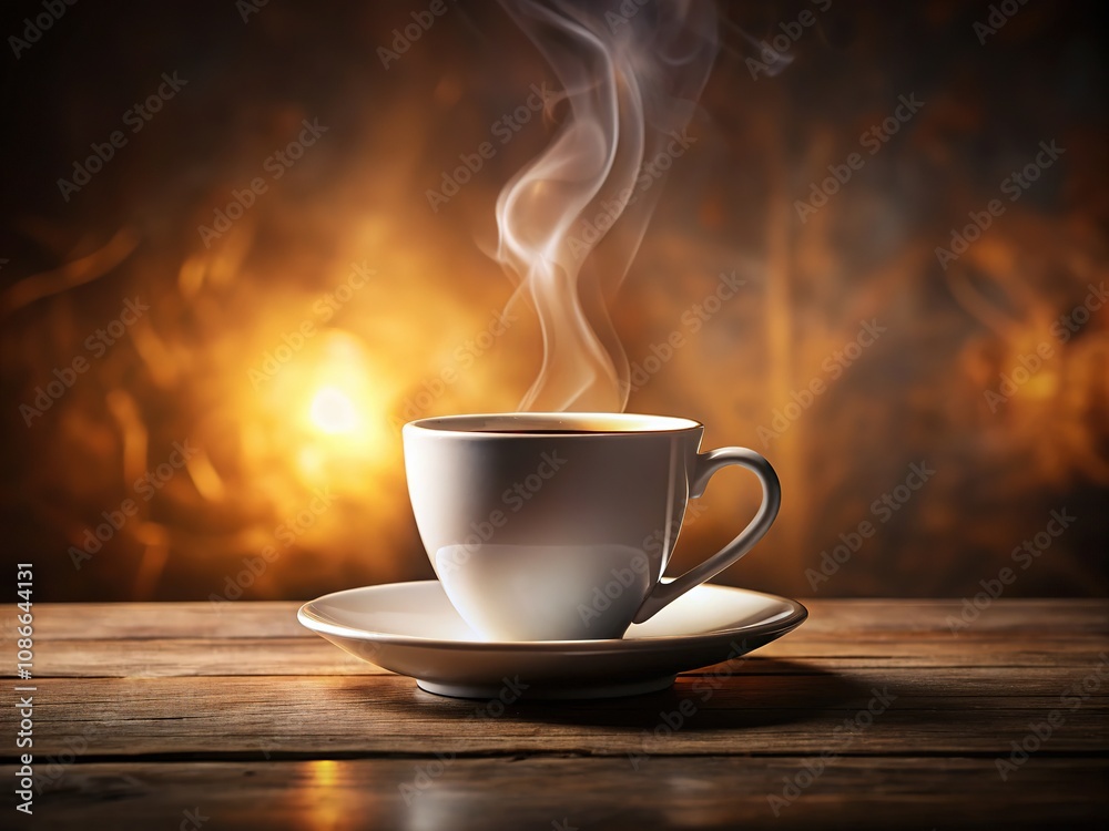 White Coffee Cup: A Study in Purity and Light White Coffee Cup: A Study in Purity and Light