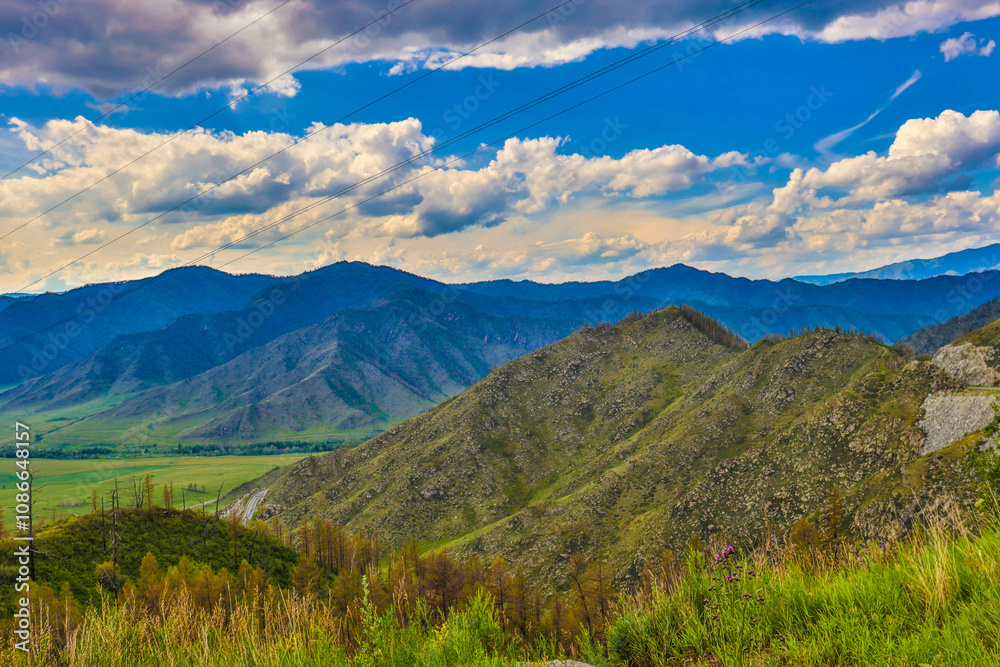 Pass. Altai Mountains Pass. Altai Mountains