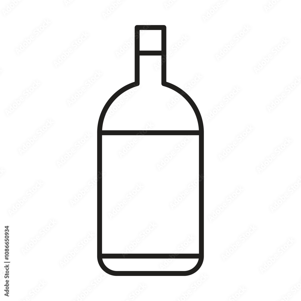 bottle icon vector on white background bottle icon vector on white background