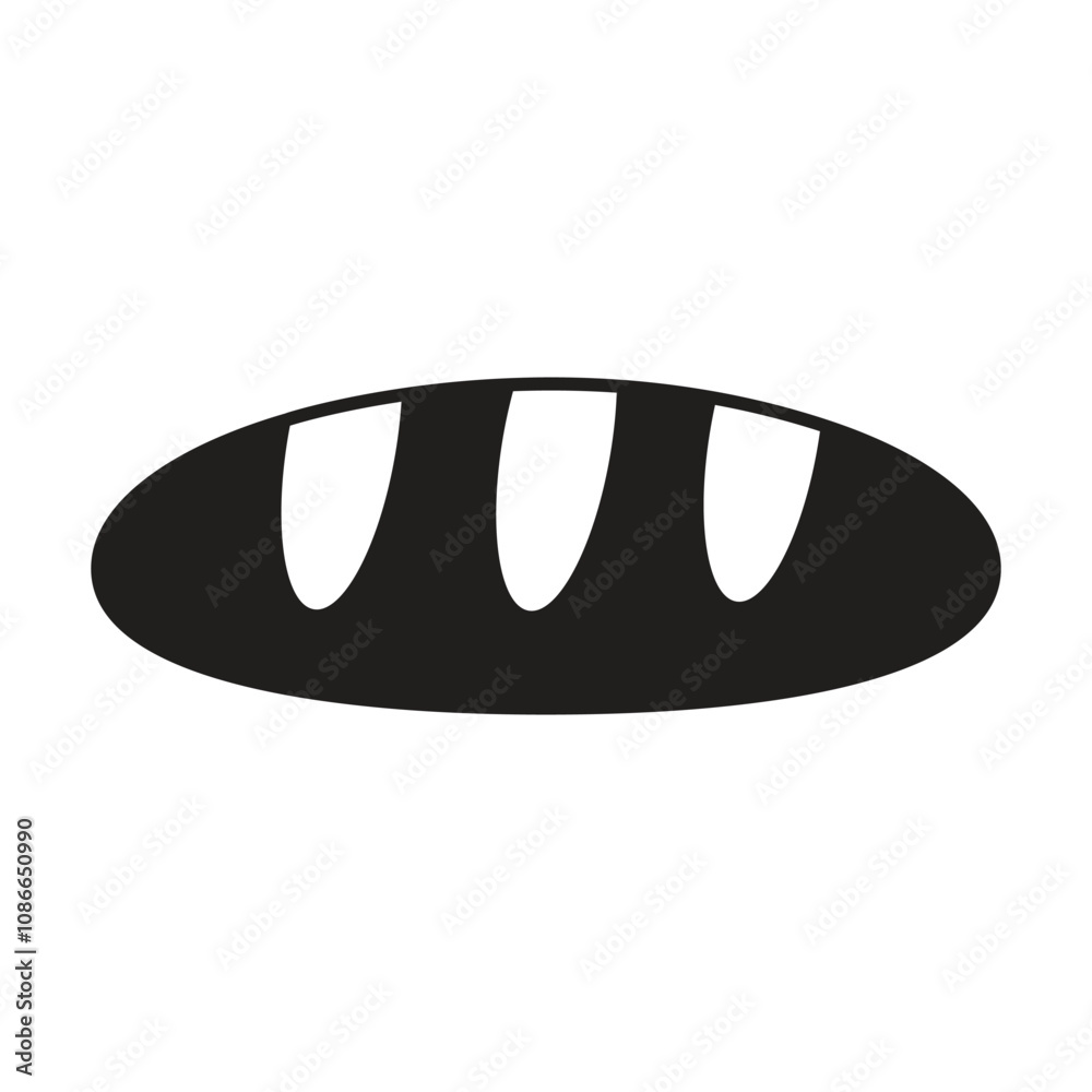 bread icon vector on white background bread icon vector on white background