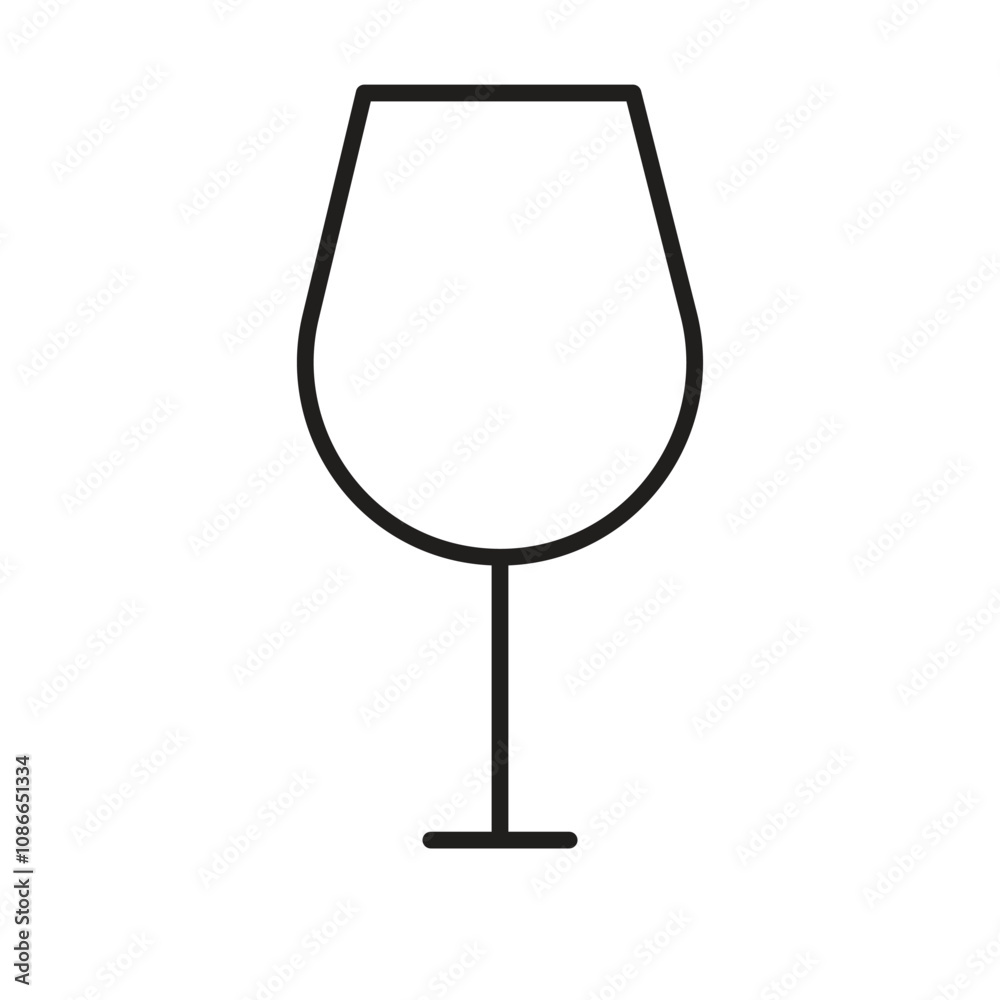 glass icon vector on white background glass icon vector on white background
