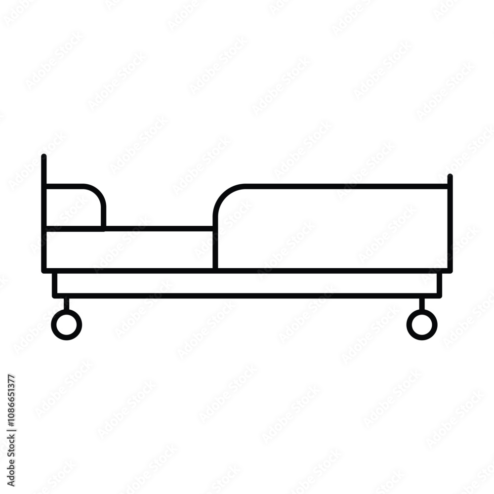 hospital equipment icon vector on white background hospital equipment icon vector on white background