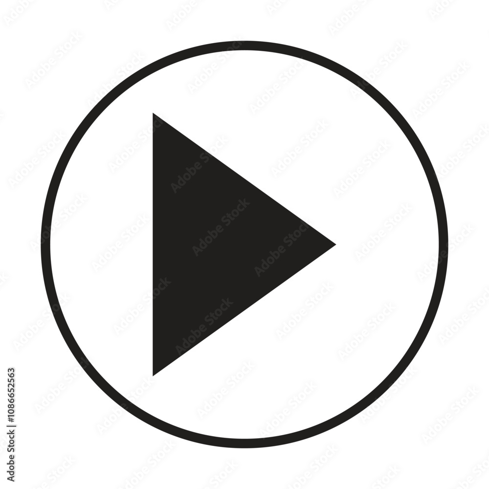 video icon vector on white background video icon vector on white background