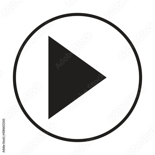 Free Download video icon vector on white background - GFXLoad